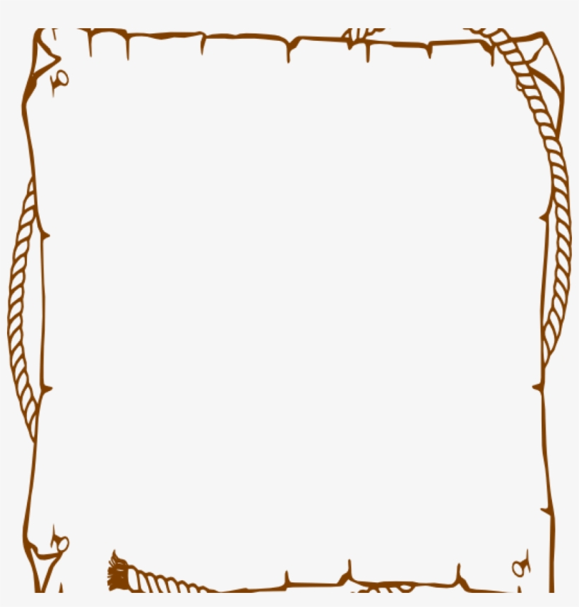 Decorative Parchment Border Template for Historical or Adventure Themes