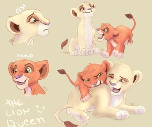 Simba and Nala Cub Fan Art - Adorable Lion King Character Illustrations