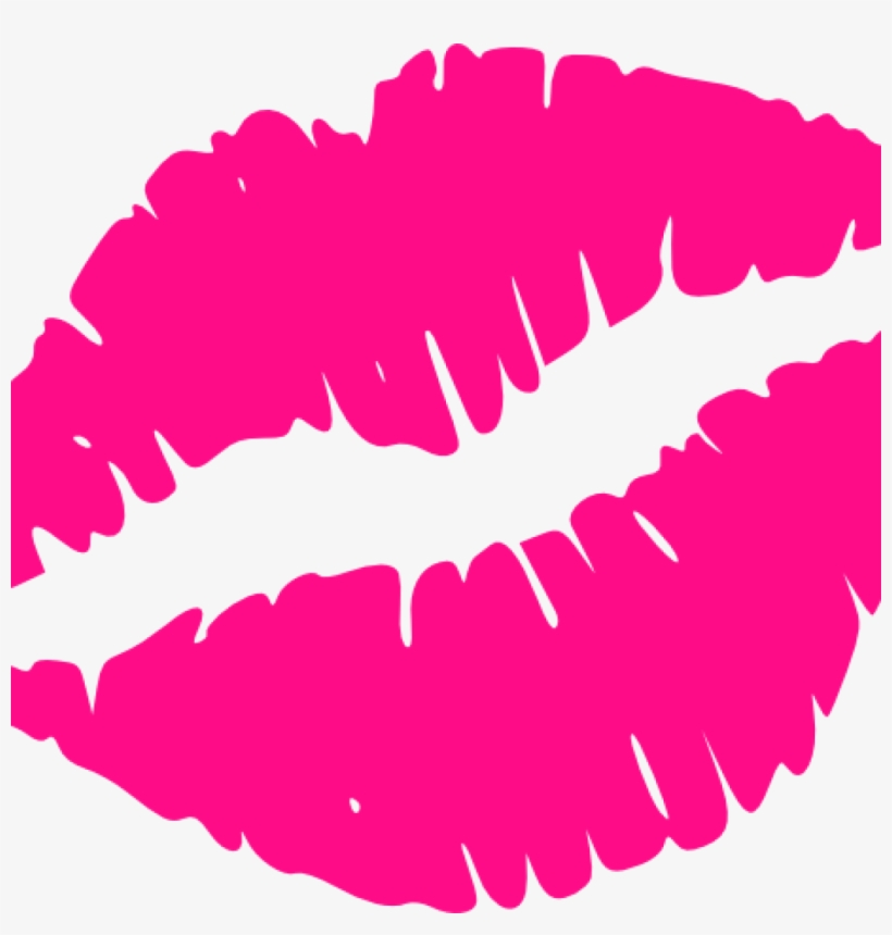 Pink Lipstick Kiss Mark - Bold Graphic for Beauty & Fashion Content