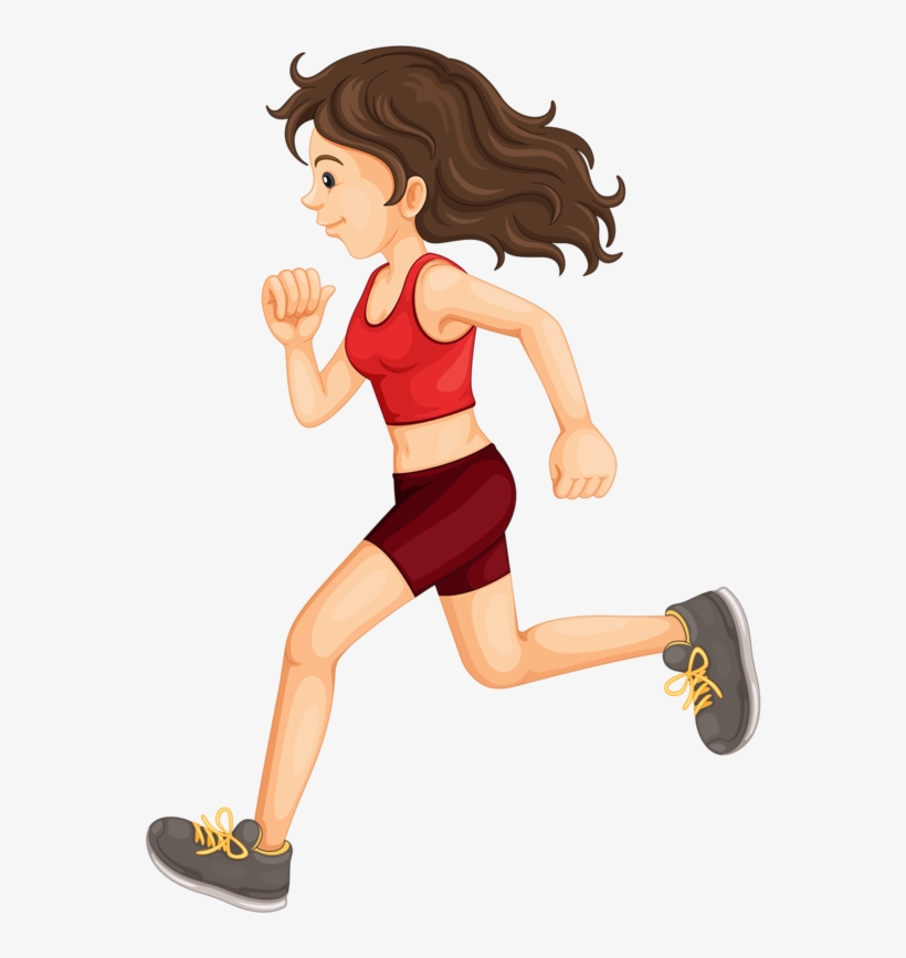 exercise running clipart