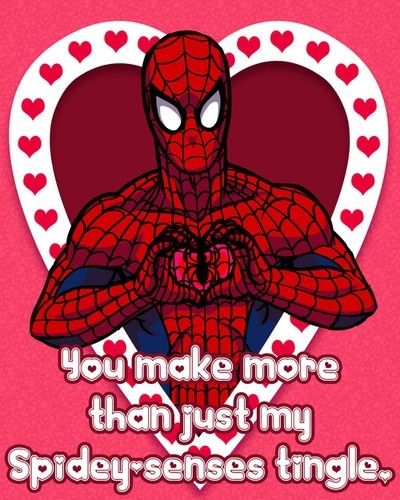 Spider-Man Valentine’s Day Card - Spidey-Senses Tingle Love Quote
