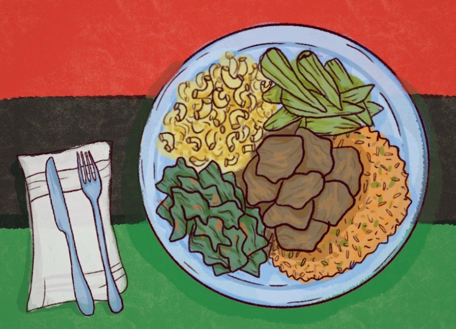 Dinner Plate With Spoon And Fork Clip Arts Soul Food Clip Art Clip 