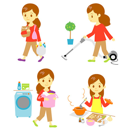 Everyday Household Chores Illustrated - Clean, Organized, and Efficient Living