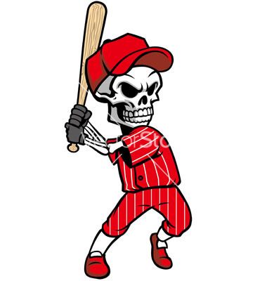 Skull Baseball Clip Art - Vector Clipart Skull - Clip Art Library