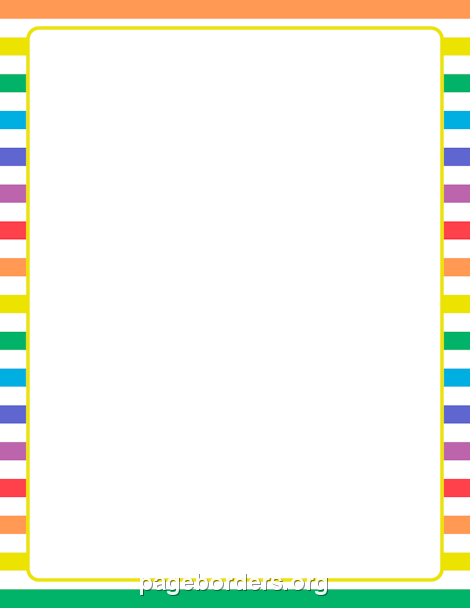 Striped Frames **BRIGHT COLLECTION**  Page borders design - Clip Art  Library