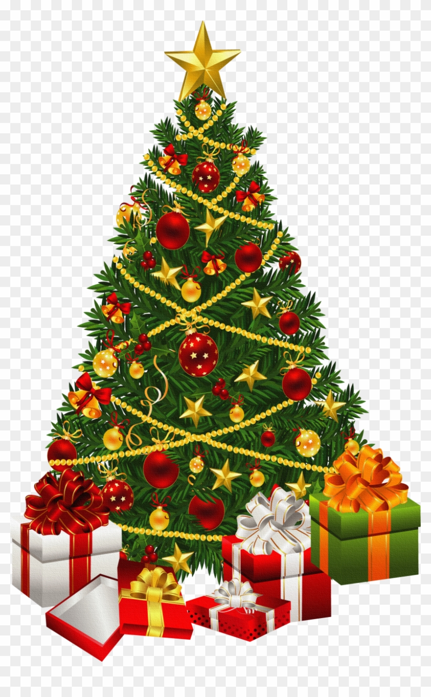 Festive Christmas Tree with Ornaments and Gifts - Holiday Decor Inspiration