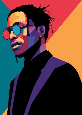 Pop-Art Portrait of a Modern Music Artist | Vibrant Digital Illustration