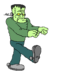 Frankenstein Monster Cartoon Illustration - Classic Halloween Character