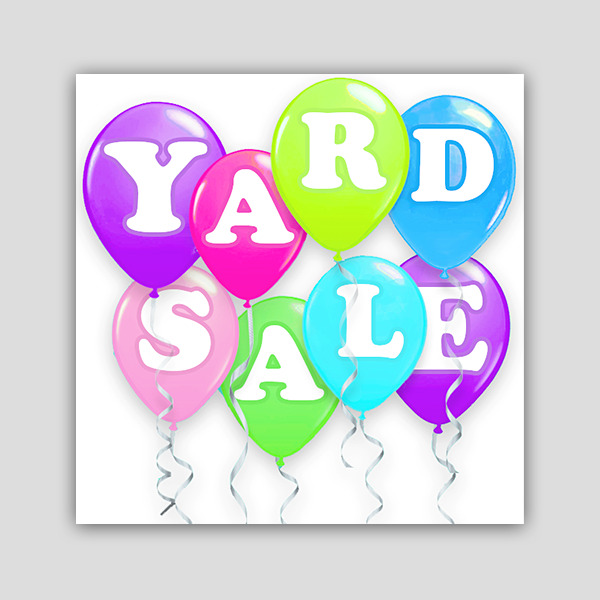 Yard Sale Balloons - Festive Signage for Community Sales & Events