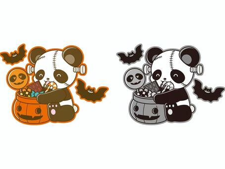 Cute Halloween Panda Illustrations - Free Clipart for Festive Designs