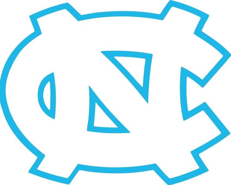 Unc Tar Heel Logo Black And White - Free Transparent PNG Clipart - Clip ...