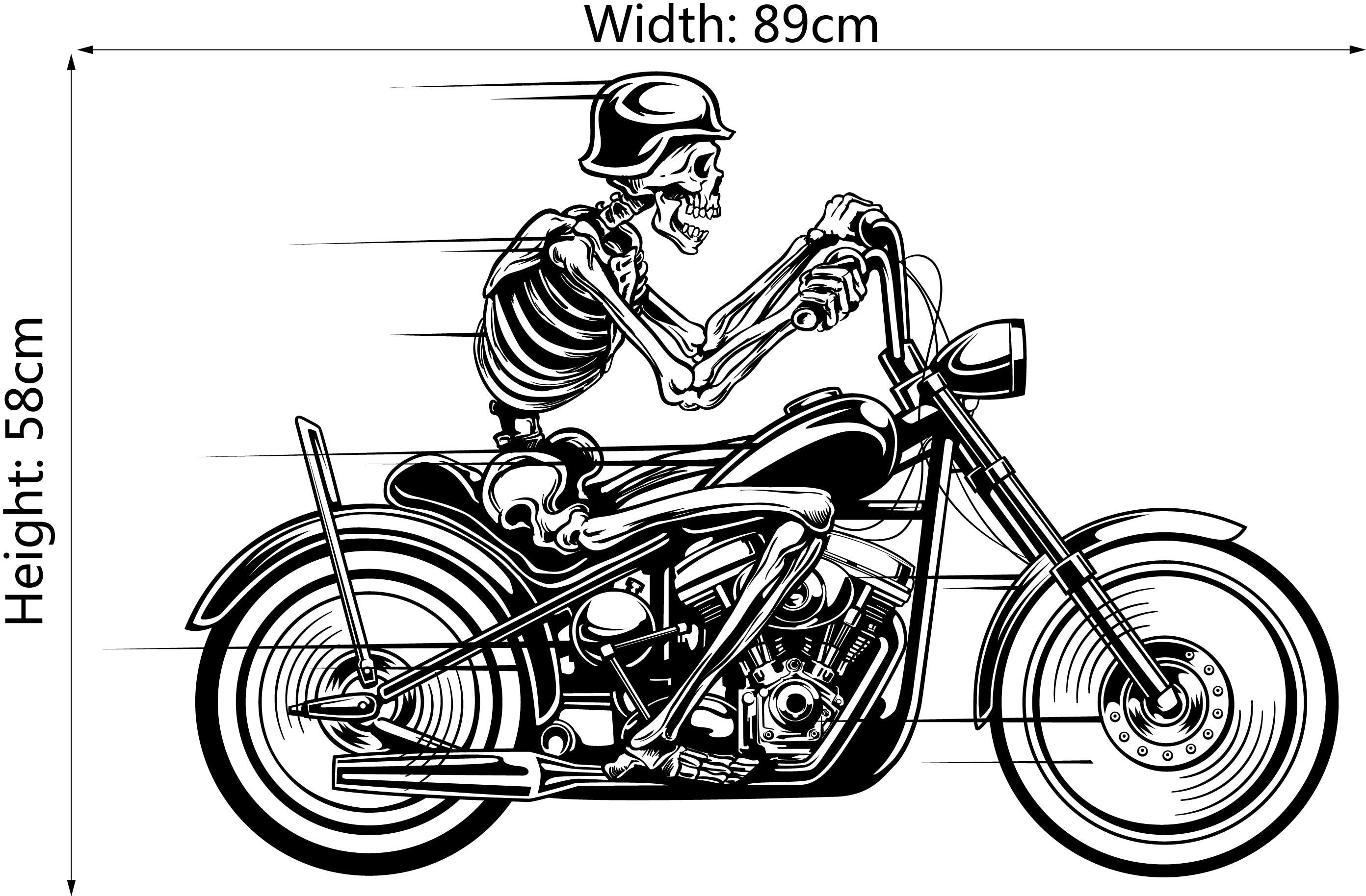 motorcycle skeletons - Clip Art Library