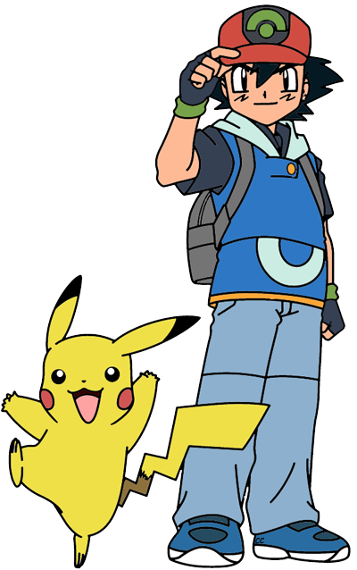 Ash and Pikachu - Iconic Pokémon Trainer and Partner