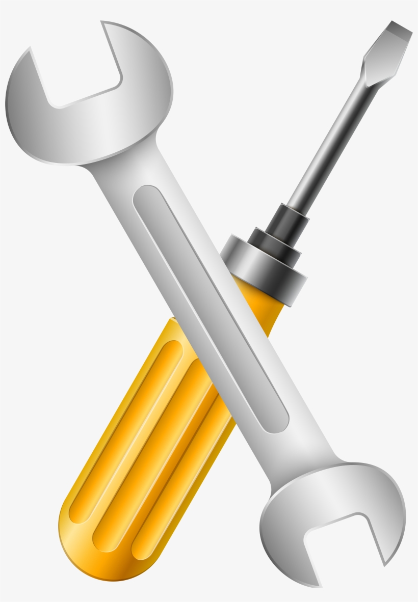Tools Icon - Wrench and Screwdriver for Maintenance & Repair