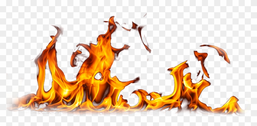 Vibrant orange and yellow flames with dynamic motion against transparent background, ideal for fire-themed graphics.