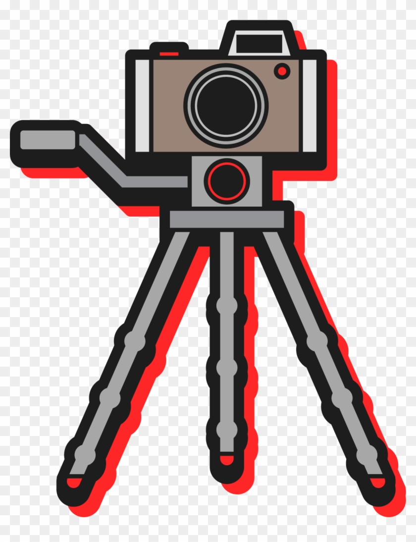 Camera on Tripod Icon - Free Vector Illustration for Photography Websites