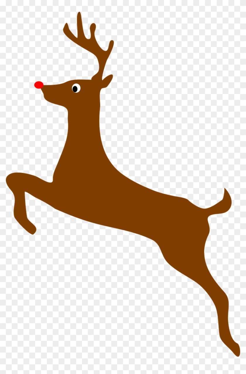 Festive Red-Nosed Reindeer Clipart - Free PNG Download