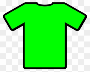 Bright green short-sleeve t-shirt icon on transparent background