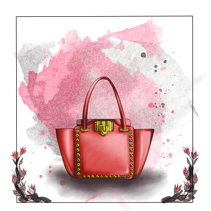 Designer handbags Silhouette Vector, Clipart Images, Pictures
