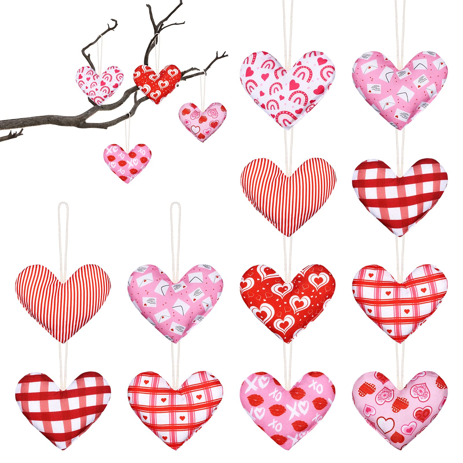 fabric hearts - Clip Art Library
