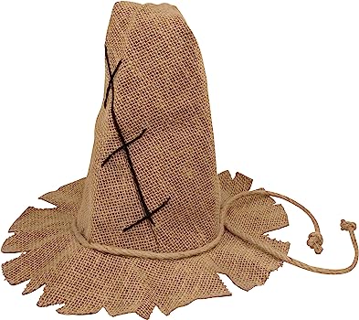 Burlap Witch Hat - Rustic Halloween Costume Accessory