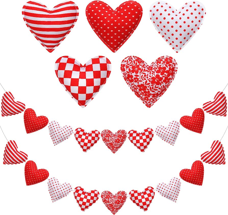 fabric hearts - Clip Art Library