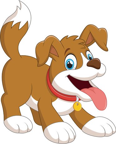 Cute Cartoon Puppy Illustration - Free Download & Usage