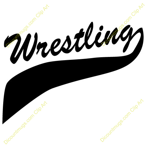 Wrestling Logo - Bold Cursive Design for Teams and Events