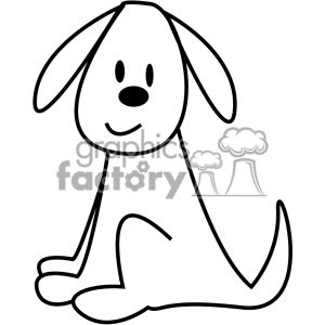 Cute Cartoon Dog Clipart - Free Printable Vector Illustration