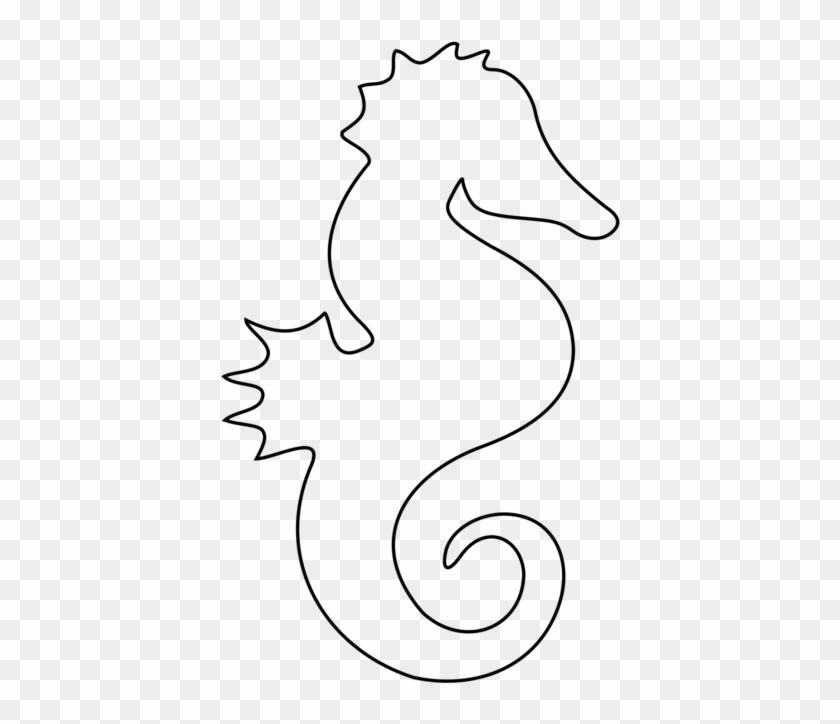 Seahorse Outline SVG PNG - Free Download for Crafts & Education
