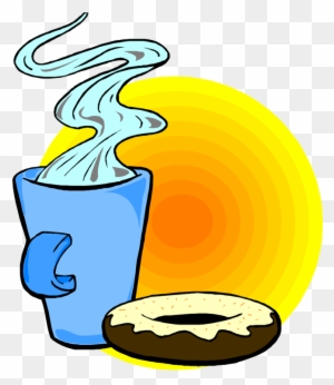 Coffee and Donut Breakfast Illustration | Free Clipart