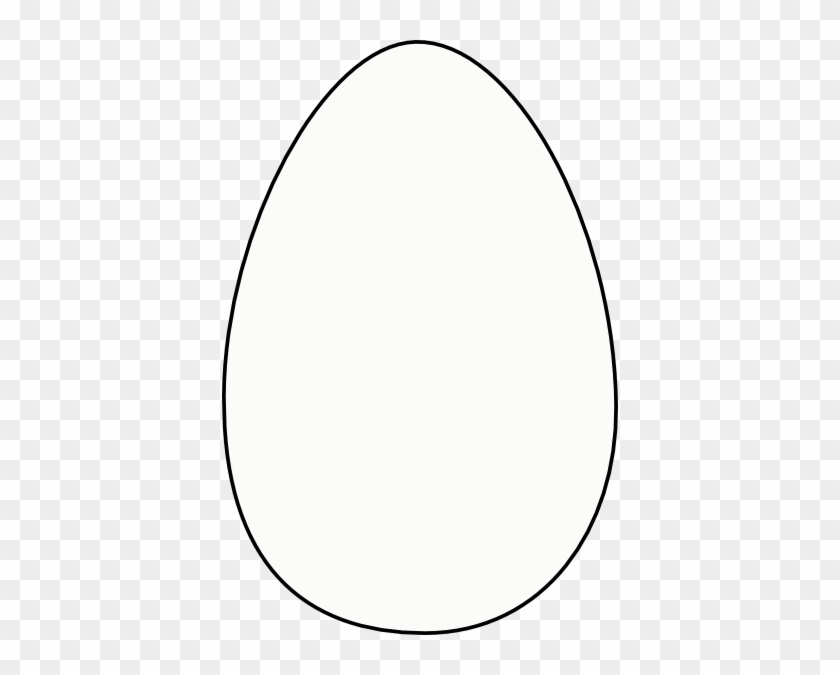 Simple black outline of a white egg on transparent checkered background.