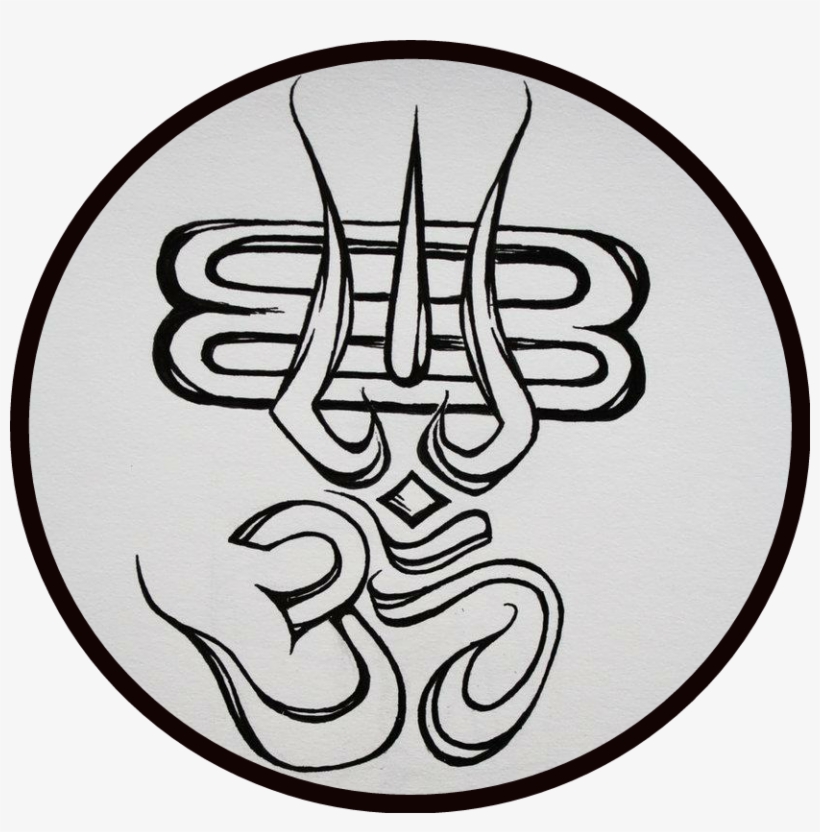 ANJALIKA Swastik Om Trishul Symbol Decorative Showpiece - 10 cm (Aluminium,  Gold)
