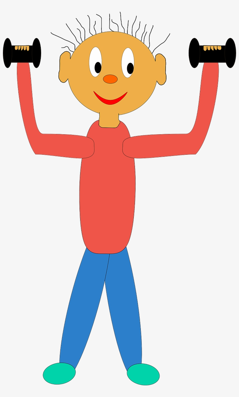 Do Exercise Clipart Hd PNG, Doing Exercise Cartoon Illustration