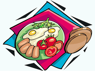 Healthy Breakfast Plate Illustration - Nutritious Morning Meal Visual