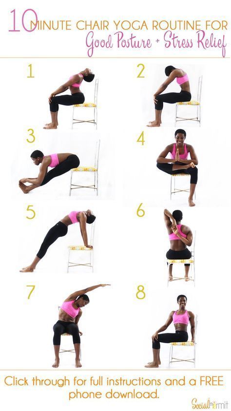 10-Minute Chair Yoga for Good Posture & Stress Relief | Easy At-Home Routine
