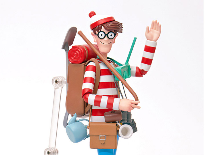 Where’s Waldo Action Figure - Collectible Figurine with Accessories