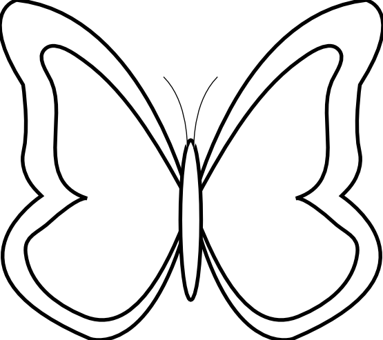 Butterfly Coloring Page - Free Printable Outline for Kids & Adults