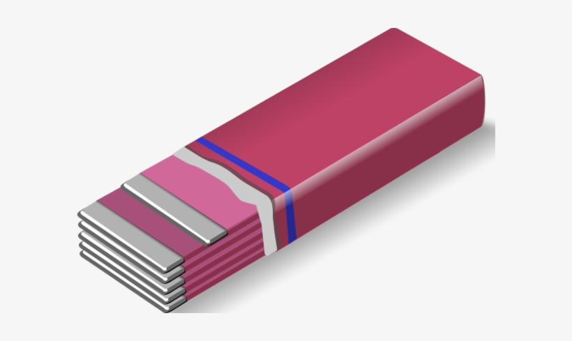 Stack of pink-wrapped rectangular items with silver layers and blue band, likely candy or gum packs.