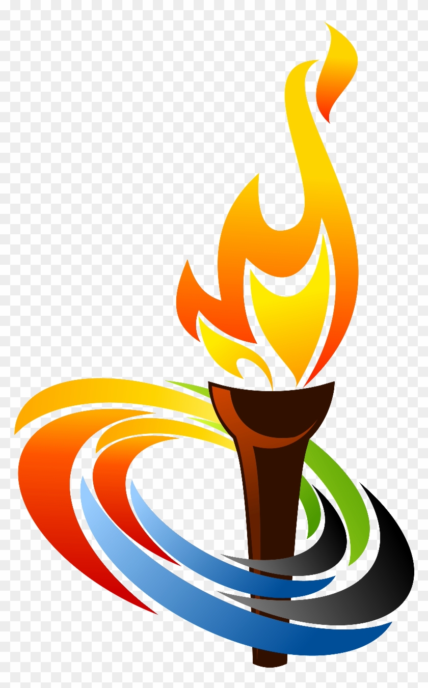 Olympics Torch Clipart Transparent PNG Hd, Classic Olympic Torch Clip