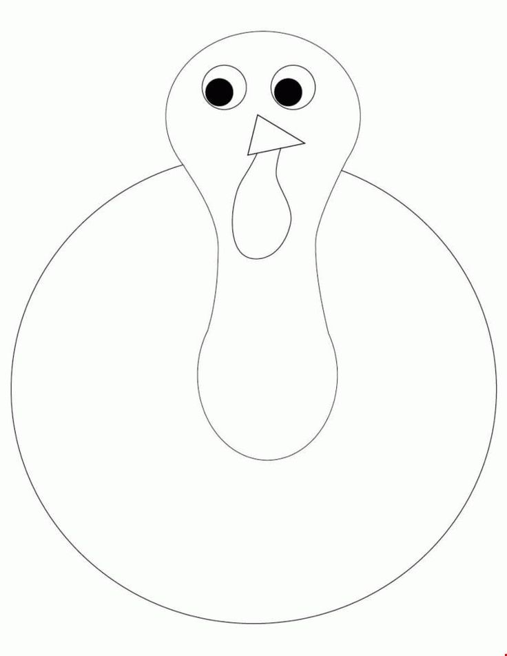 Printable Turkey Coloring Page for Kids - Free Download