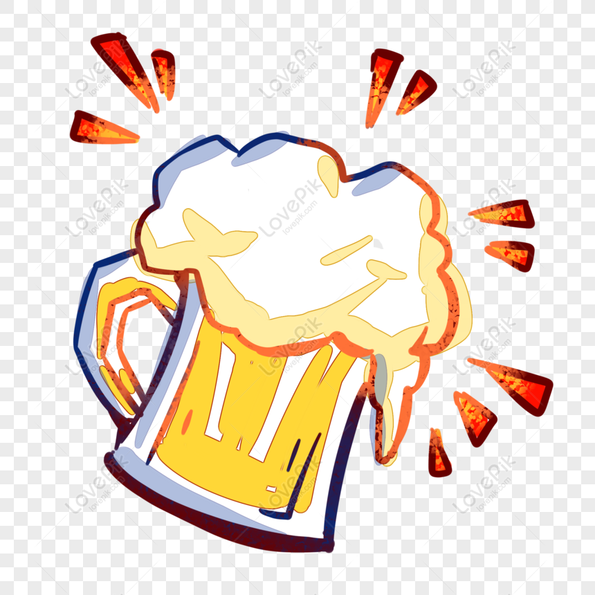 Cheerful Beer Mug Illustration - Free Download & Usage Guide