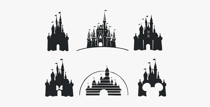 Disney Castle Silhouettes Collection Iconic Theme Park Logos Disney Castle Silhouettes Collection Iconic Theme Park Logos
