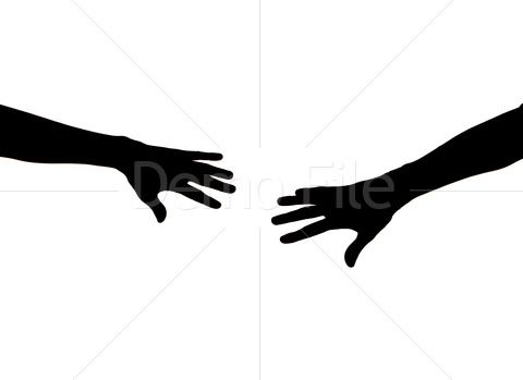 Hands Reaching Out - Symbol of Connection, Unity, and Human Bonding