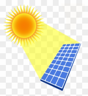 Sun shining on a blue solar panel, illustrating solar energy conversion.