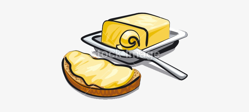 Butter on Toast - Classic Breakfast Illustration