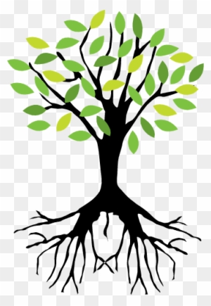 tree with roots - Clip Art Library