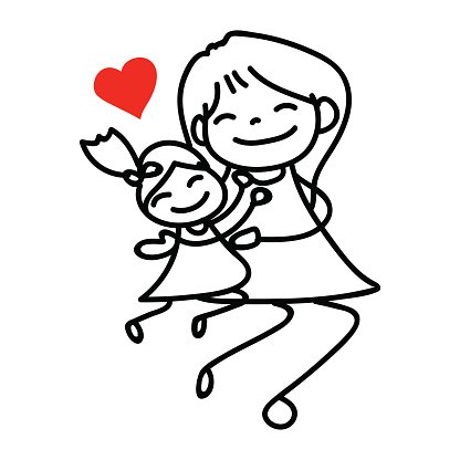 mom drawings - Clip Art Library