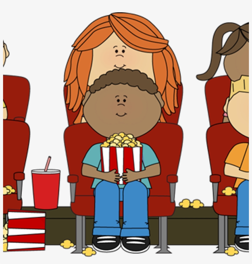 Kids Enjoying a Movie Theater Experience - Fun & Family-Friendly Illustration