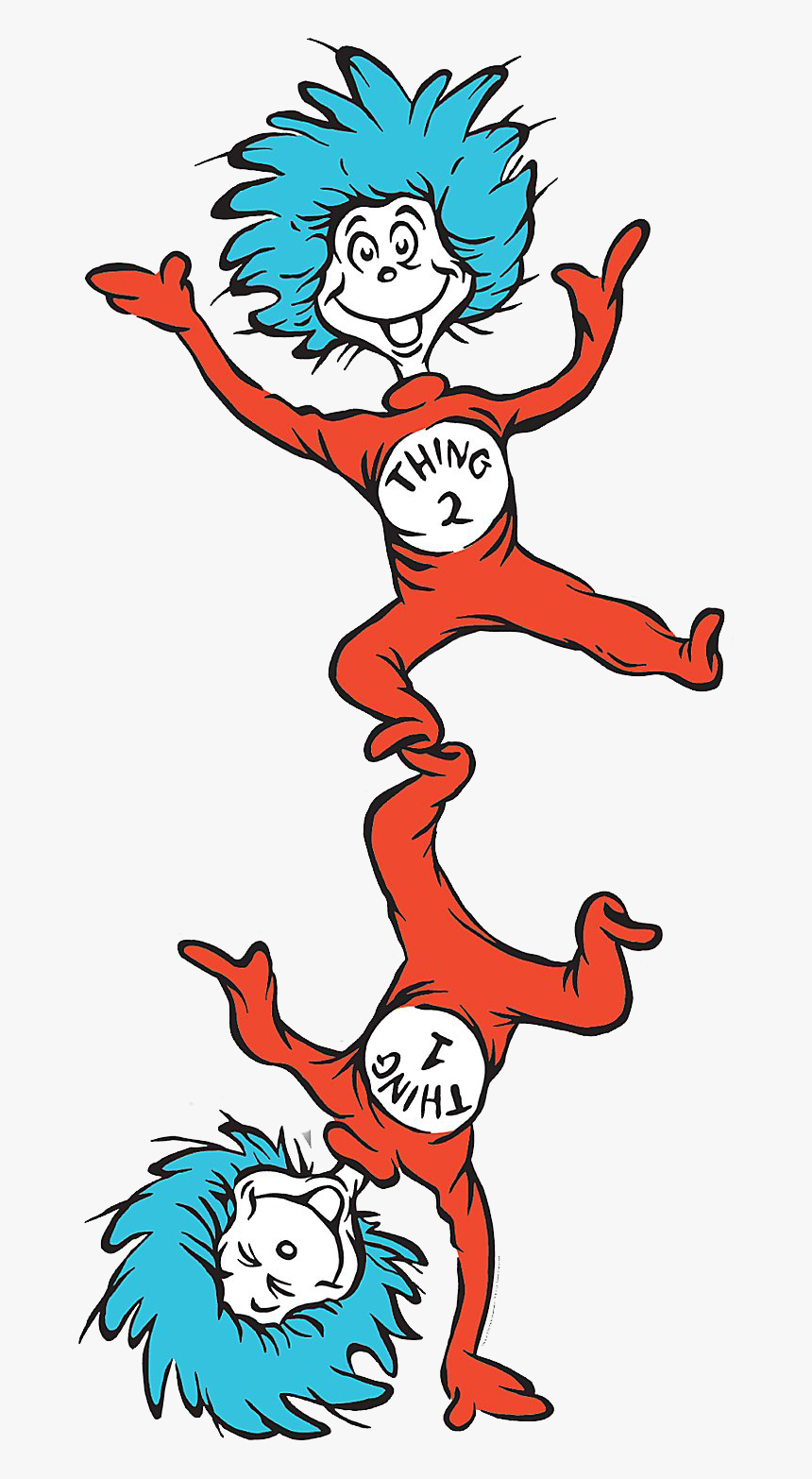 Dr. Seuss Thing One and Two - Clip Art Library